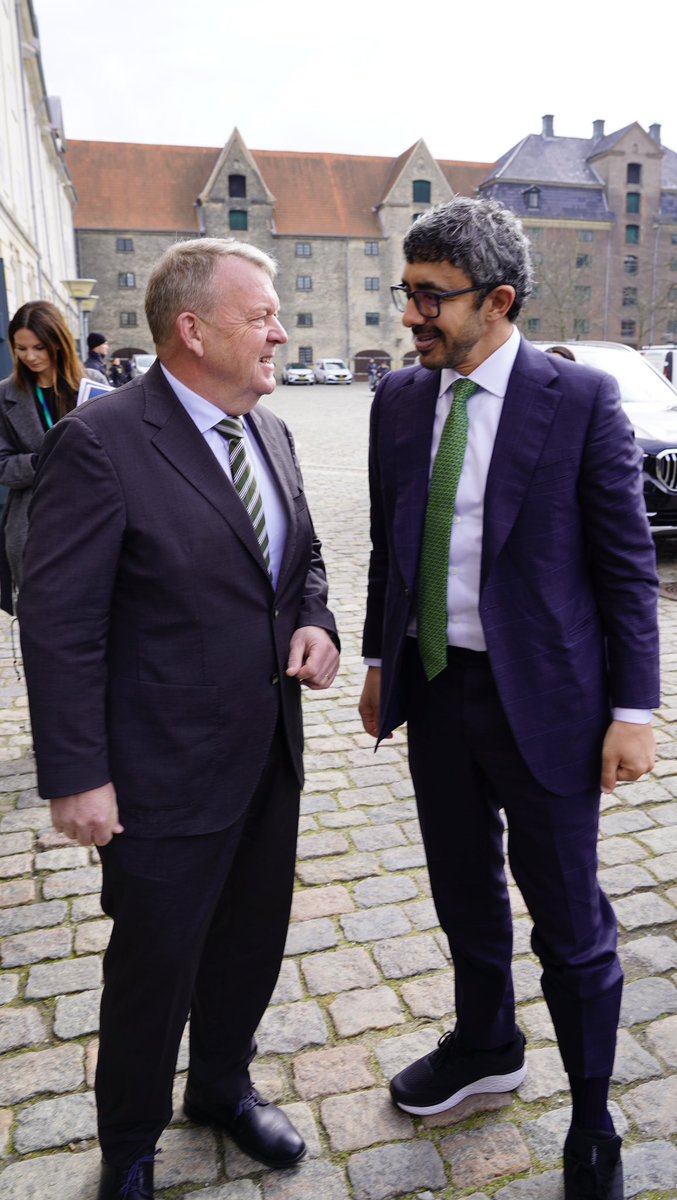 Denmark MFA 🇩🇰 (@danishmfa) on Twitter photo FM <a href="/larsloekke/">Lars Løkke Rasmussen</a>: "Interesting discussions with my Emiratic counterpart @abzayed. Our bilateral relations and our partnership are strong 🇩🇰🇦🇪. Looking forward to closer cooperation on food-security having just signed an MoU. Also great discussions on regional and global topics." FM <a href="/larsloekke/">Lars Løkke Rasmussen</a>: "Interesting discussions with my Emiratic counterpart @abzayed. Our bilateral relations and our partnership are strong 🇩🇰🇦🇪. Looking forward to closer cooperation on food-security having just signed an MoU. Also great discussions on regional and global topics."