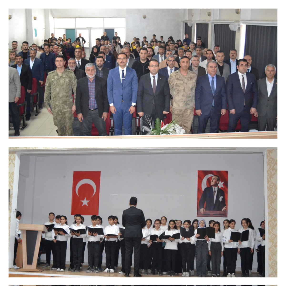 bismilmem's tweet photo. "Kaymakamımız Sayın Recep HASAR ve İlçe Protokolünün katılımıyla Fatih Ortaokulu’nda ‘12 Mart İstiklâl Marşı’nın Kabulü ve Mehmet Akif Ersoy’u Anma Günü’ programı düzenlendi. Milli şairimizi rahmet, minnet ve saygıyla anıyoruz. "
@tcmeb
@RecepHasar44 
@Murat4Kucukali
@dogan_azz https://t.co/JncdUg5D1V