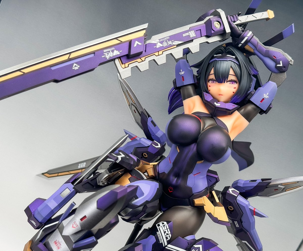kuma_vall's tweet image. メガミデバイス 朱羅 弓兵 モデラーズエディション 侍モード完成!
1/1弓兵の公式ミキシング例 侍モードをモデラーズエディションで再現しました。
カラーは影衣を参考にしてみました。
完璧な再現はできませんでしたが、満足いく作品に仕上がりました✨
#メガミデバイス