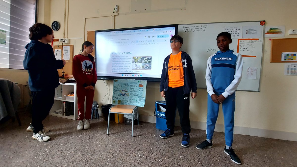 Escola Rocafonda (@escolarocafonda) on Twitter photo Avui els diferents grups d'expertes de 6è han fet les seves exposicions de l'ecosistema triat.
Hem après moltíssim i ens ha agradat explicar-ho a les companyes de les dues classes.
#coneixementdelmedinatural
#ciclesuperior <a href="/EducacioMataro/">Educació Mataró</a> <a href="/educaciocat/">Educació</a> <a href="/aliancesmagnet/">Aliances Magnet</a> Avui els diferents grups d'expertes de 6è han fet les seves exposicions de l'ecosistema triat.
Hem après moltíssim i ens ha agradat explicar-ho a les companyes de les dues classes.
#coneixementdelmedinatural
#ciclesuperior <a href="/EducacioMataro/">Educació Mataró</a> <a href="/educaciocat/">Educació</a> <a href="/aliancesmagnet/">Aliances Magnet</a>