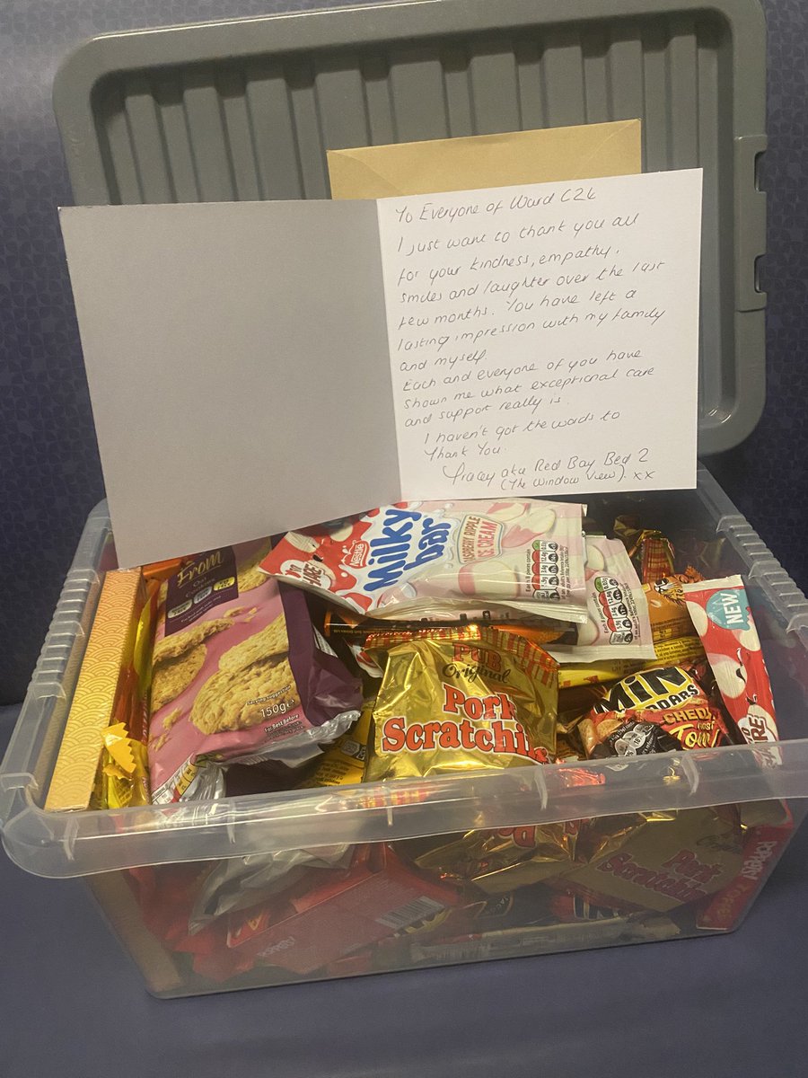 Mark Wong (@markwong1308) on Twitter photo How do they know that a way to a nurses heart is through our stomach? ππ
Treats and a thank you card to the C24 staff for excellent patient care and experience. π₯π©Ίππ«π¬<a href="/NUHSurgery/">NUH Surgery and Associated Services</a> <a href="/SWBNUH/">Staff Wellbeing NUH</a> <a href="/C24Ward/">Surgery24/ Ward C24</a> <a href="/C31Stu/">C31/STU/C24 (NEGSS)</a> How do they know that a way to a nurses heart is through our stomach? ππ
Treats and a thank you card to the C24 staff for excellent patient care and experience. π₯π©Ίππ«π¬<a href="/NUHSurgery/">NUH Surgery and Associated Services</a> <a href="/SWBNUH/">Staff Wellbeing NUH</a> <a href="/C24Ward/">Surgery24/ Ward C24</a> <a href="/C31Stu/">C31/STU/C24 (NEGSS)</a>