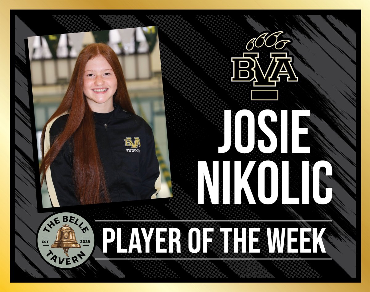 THE BELLE TAVERN PLAYERS OF THE WEEK

Dom-12 pts, 15 rebs vs Farrell. Strong play thru out playoffs and championship game-13 rebounds in championship game. 

Josie- Strong WPIAL Performances - Set school record in the 50 &amp; 100 Free, member of 400 Free relay that set a new record