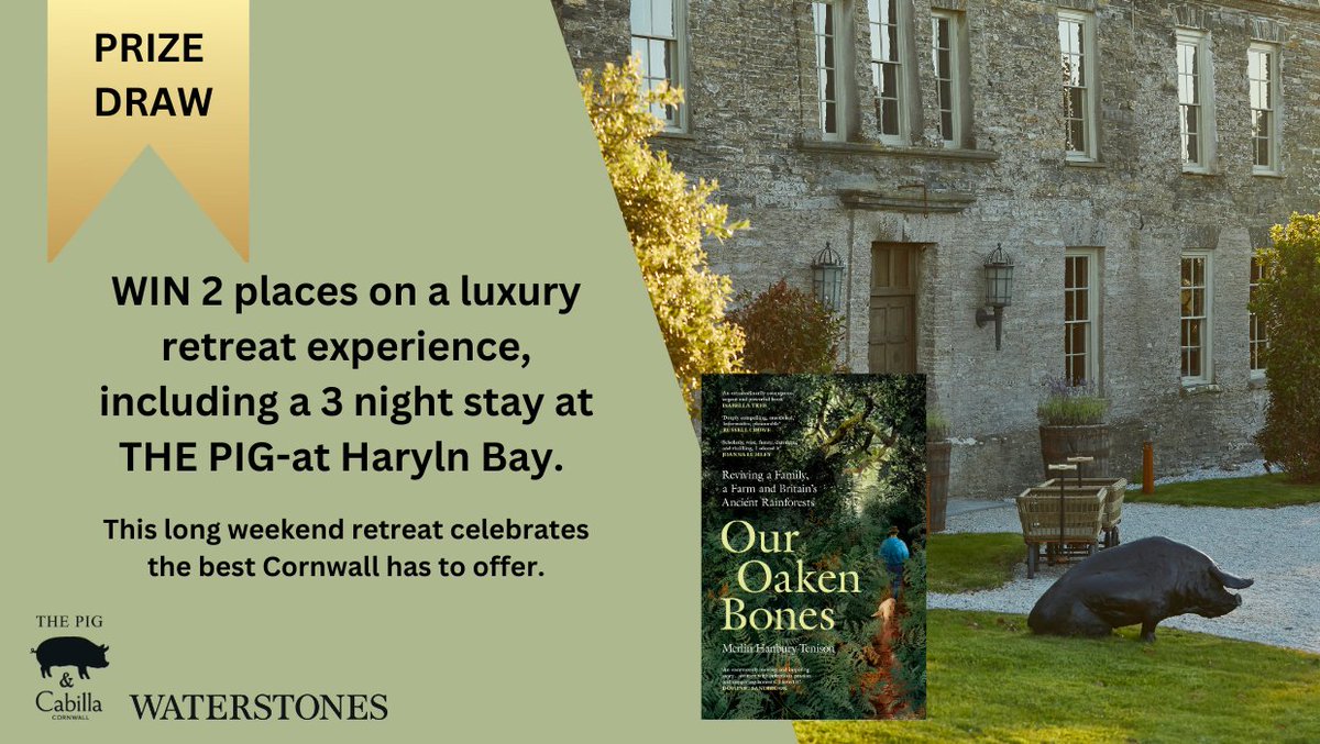 🚨 Competition Alert!

To celebrate the release of Our Oaken Bones, we're working with <a href="/Waterstones/">Waterstones</a> and <a href="/The_Pig_Hotel/">THE PIG</a> to offer you the chance to win a three-night Ground &amp; Grow retreat for two people, worth over £2,400!

#OurOakenBones is an honest and intimate true story about