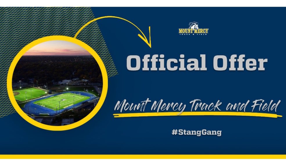 after couple great talks with coach Scheckel, i’ve received an official offer to mount mercy! #track #offer