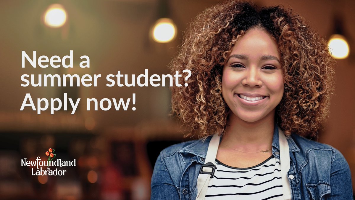 📢Attention Employers!

Applications are open for the 2025 Summer Employment Program for Students!

Non-profits, municipalities and businesses can access funding to hire students and provide valuable work experience.

Apply by March 20, 2025! 

Details: gov.nl.ca/ipgs/summer-em…
