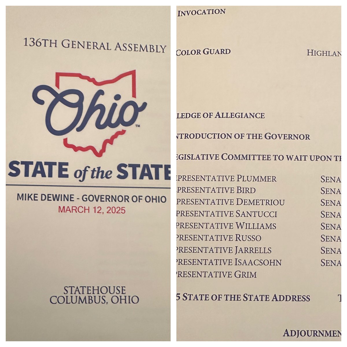 PhilPlummerOH40's tweet image. It was an honor to be on the Governor’s escort team for todays State of the State address.