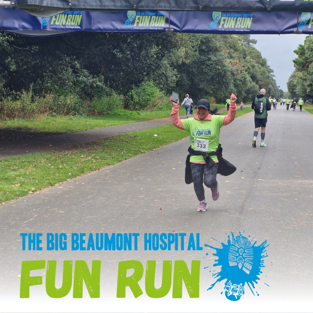 🏃‍♂️ Sign up for the Big Beaumont Hospital Fun Run 2025! Join us Sun, Sept 28 at 12pm in St. Anne’s Park for a fun 5km, proudly supported by Bartra Healthcare.

Walk, jog, or run, all for a great cause! 🏅

Register now 👉 register.enthuse.com/ps/event/TheBi…

#BigBeaumontFunRun #RunForBeaumont
