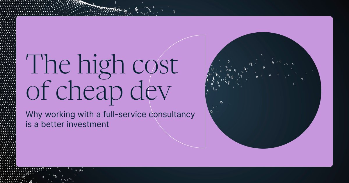 thinkcompany's tweet image. Low-cost development firms are known for cutting corners. Buggy code, missed deadlines, & costly fixes can turn a cheap project into an expensive one. Check out our blog to learn more about the advantages of working with a dedicated #DevelopmentPartner. hubs.la/Q035MyK10