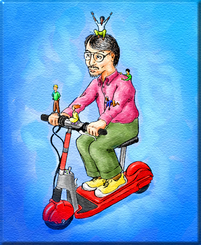OldFurryNet's tweet photo. Happy Macro March!

Did you know that the original The Sims has hidden macro/micro art that features designer Will Wright riding his scooter with several shrunken sims?