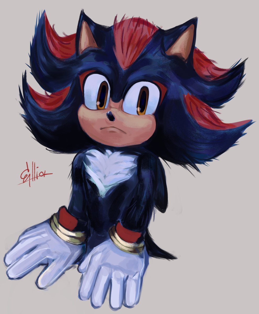 I have now joined the Sonic art corner ,my offer is this for y'all #SonicTheHedgehog  #SonicMovie  #ShadowTheHedgehog #sonicfanart