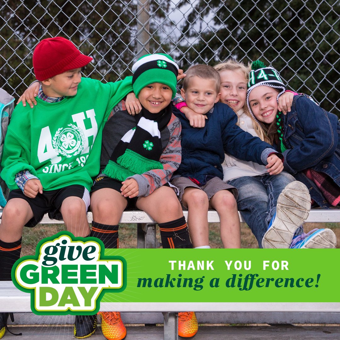 Michigan4H's tweet image. Thank you to the 38 supporters who came together to support #Mi4H learning experiences and make a difference in the lives of youth. Your gifts will provide more youth with experiences that make them beyond ready for the future. #GiveGreenDay  go.msu.edu/qvp