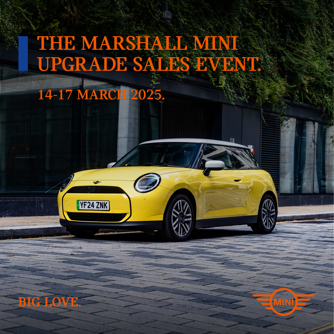Marshall_MINI's tweet image. The Marshall #MINI Upgrade Sales Event, 14-17 March, is not to be missed. Take advantage of our impressive offers and savings across the new and Approved Used MINI model range. 

Book your appointment today &amp;gt; marshall.co.uk/mini/offers/up…

*Ts&amp;amp;Cs apply.