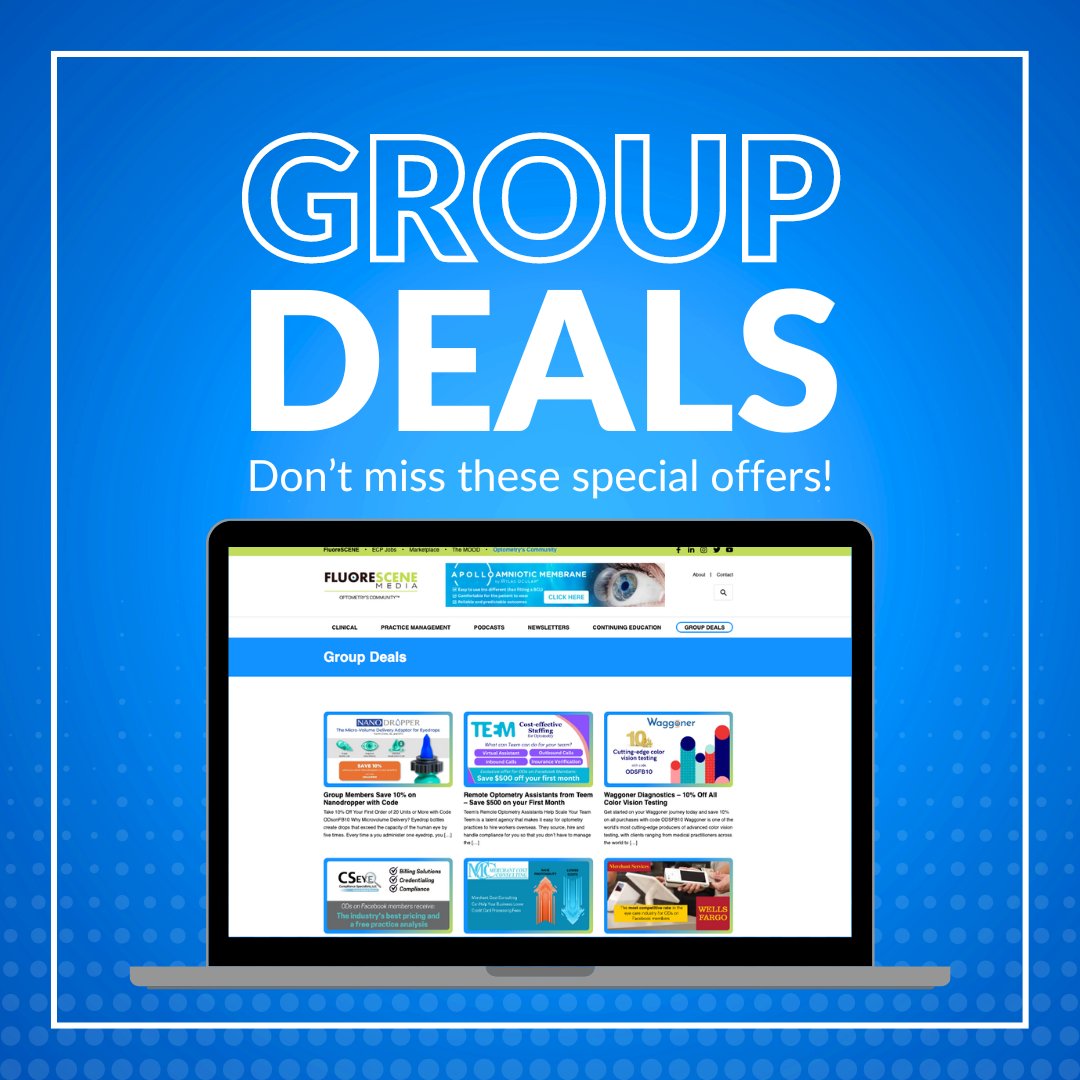 We are excited to offer our community exclusive offers that have been carefully negotiated and vetted for you! Visit our Group Deals page for more information at fluorescene.odcommunity.com/group-deals/!
