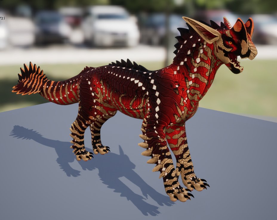 First off, the Venari and Cervitops are being prepped to enter the playable demo - mainly by setting up their materials, texture, and animations. You can see some snapshots of our progress below! 📸