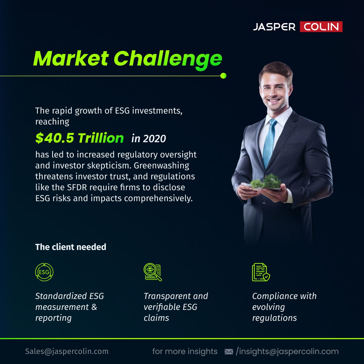 jaspercolin_res's tweet photo. Our latest case study reveals how AI-powered monitoring, standardized reporting, and transparency-first strategies can help asset managers move from marketing buzz to measurable impact.
#JasperColin #BeyondTheLabel #ESGTruths #DataOverHype #GreenwashingExposed https://t.co/yKVszfVruU