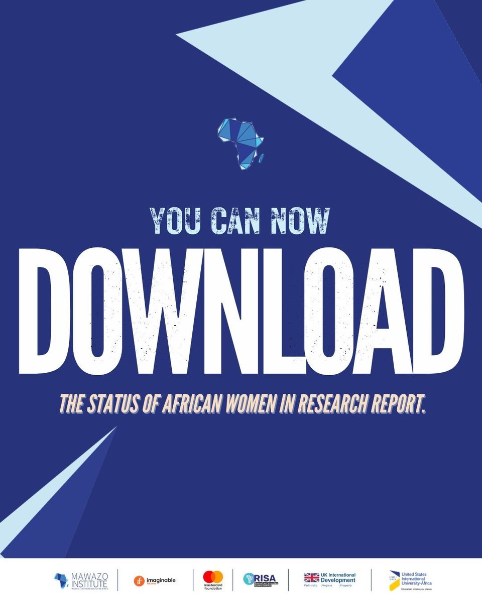The Status of African Women in Research Report draws on data from the 2023 Mawazo Fellowship applications and the accompanying Academic Needs Survey.

Download the Status of African Women in Research report today and let us know what stood out to you👉 bit.ly/4ij8xtQ