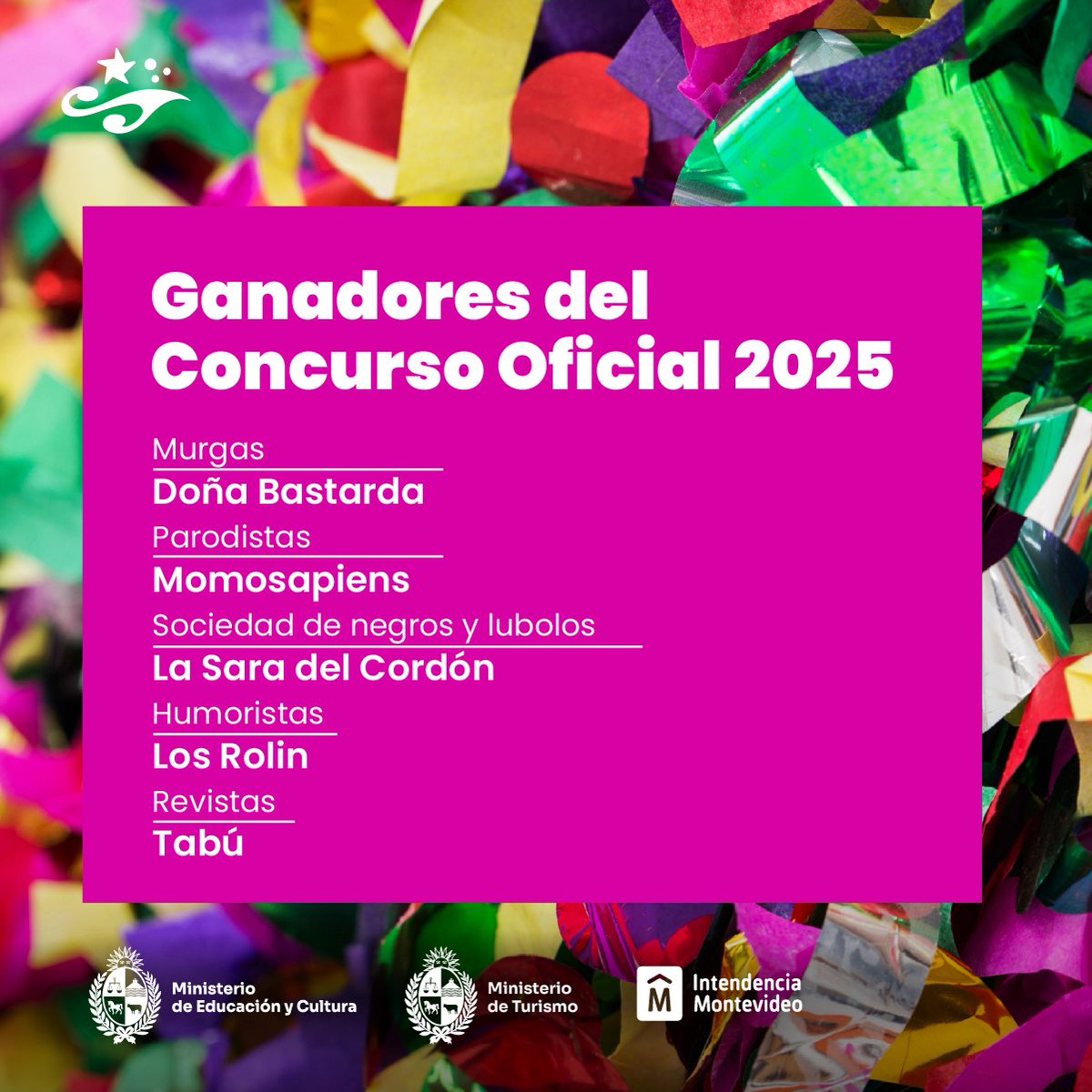 Felicitamos a los Ganadores del Concurso Oficial 2025

Este carnaval celebramos una nueva edición de la fiesta de Momo participando en el programa Tablado de Barrio que integra la Red de escenarios populares.

museodelcarnaval.org