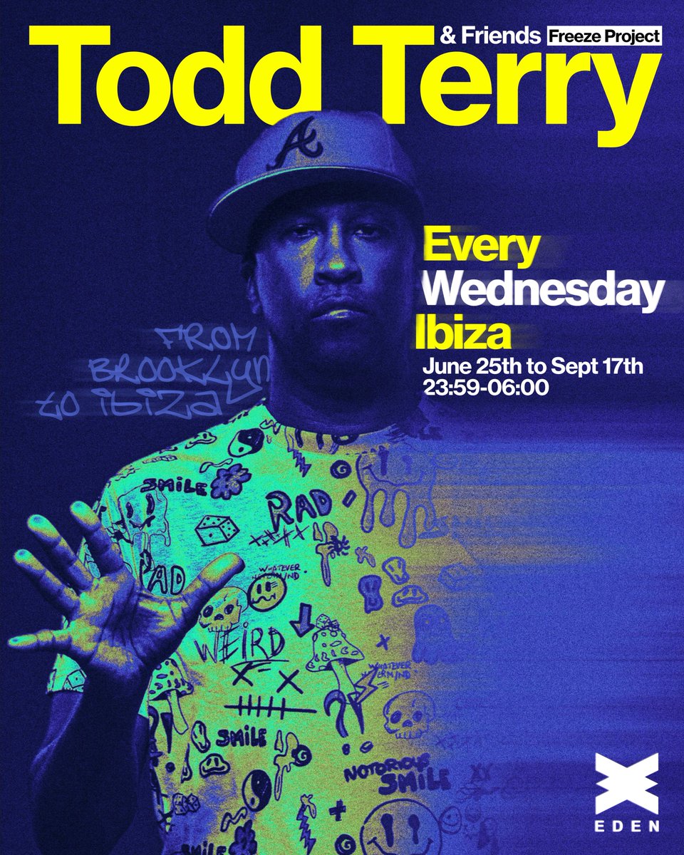 Eden Ibiza (@eden_ibiza) on Twitter photo House music legend <a href="/djtoddterry/">Todd Terry</a> debuts solo Ibiza residency at Eden this summer 🌴🫡
Intimate rooms, new talent alongside legends, and the underground energy we love…all night long.
Tickets + VIP on sale now: edenibiza.com/toddterry/ House music legend <a href="/djtoddterry/">Todd Terry</a> debuts solo Ibiza residency at Eden this summer 🌴🫡
Intimate rooms, new talent alongside legends, and the underground energy we love…all night long.
Tickets + VIP on sale now: edenibiza.com/toddterry/