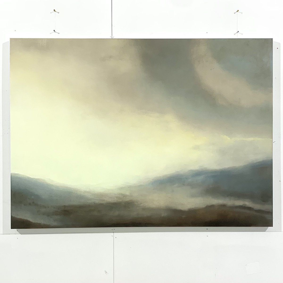 richardwhadcock's tweet image. 180x130cm, studio progress today…

#studiopractice #underpainting #landscapepainting