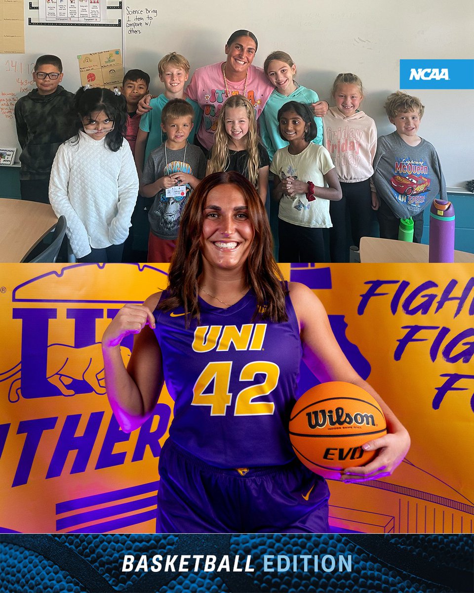 As an athlete and student teacher, <a href="/UNIwbb/">UNI Women’s Hoops</a>'s <a href="/boffeli_grace/">Grace Boffeli</a> has learned the importance of using her voice to inspire her teammates and the future generations! 💪

<a href="/MarchMadnessWBB/">NCAA March Madness</a> | 📄 on.ncaa.com/boffeli