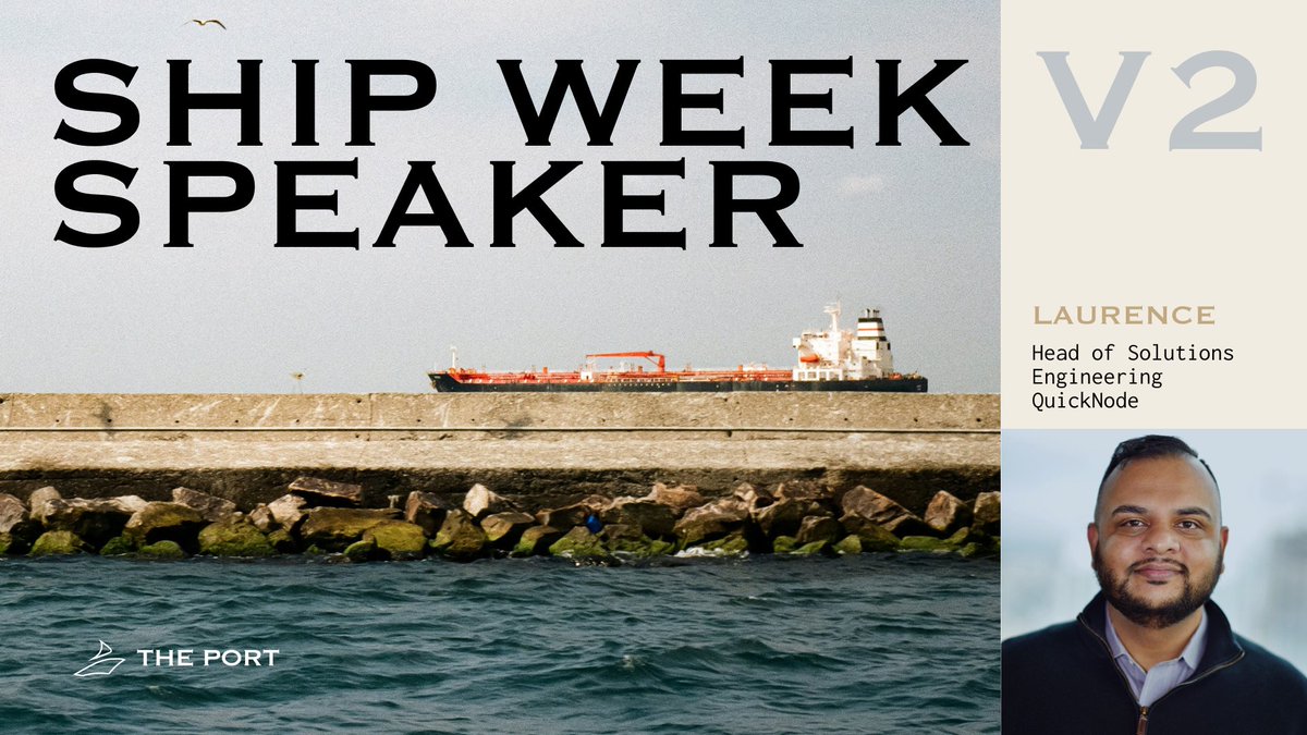 Hyped to be speaking at Ship Week at <a href="/ThePortMiami/">The Port</a>! 🚢⚡ Talking about how <a href="/QuickNode/">QuickNode</a> makes building on <a href="/solana/">Solana</a> feel like a cheat code. Come connect with me and <a href="/v_rohlfs/">Victor Rohlfs</a>—oh, and we’ve got 🔥 shirts too! 😎🚀