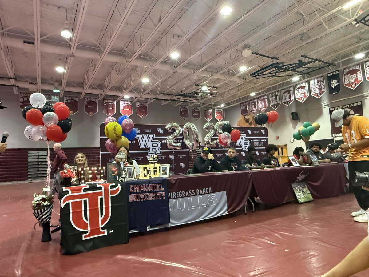Coach Ross (@coachrosswrhs) on Twitter photo Congrats to the following signees this afternoon.
<a href="/AubreyZechmann/">Aubrey Zechmann</a>- Tampa
<a href="/ReaganBeagle25/">Reagan Beagle</a>- Emmanuel University
<a href="/ElvisMahoum/">Elvis “Big EL” Mahoum-Nassar</a>- Bridgewater State
Ian Wilson- Bridgewater State
Lukas Collella- Erskine
Billy Rodriguez- Lane College
Megan Preston- Tiffin (OH)
Aixa Barrera- Albany St. Congrats to the following signees this afternoon.
<a href="/AubreyZechmann/">Aubrey Zechmann</a>- Tampa
<a href="/ReaganBeagle25/">Reagan Beagle</a>- Emmanuel University
<a href="/ElvisMahoum/">Elvis “Big EL” Mahoum-Nassar</a>- Bridgewater State
Ian Wilson- Bridgewater State
Lukas Collella- Erskine
Billy Rodriguez- Lane College
Megan Preston- Tiffin (OH)
Aixa Barrera- Albany St.