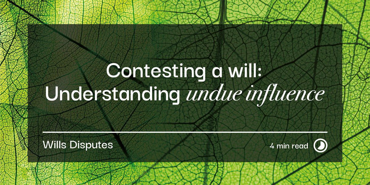 Concerned about undue influence in a will? Discover the key signs and understand the legal steps you can take in our article 👉loom.ly/Hq1mLLY

#ContentiousProbate #WillDisputes #BirkettLong