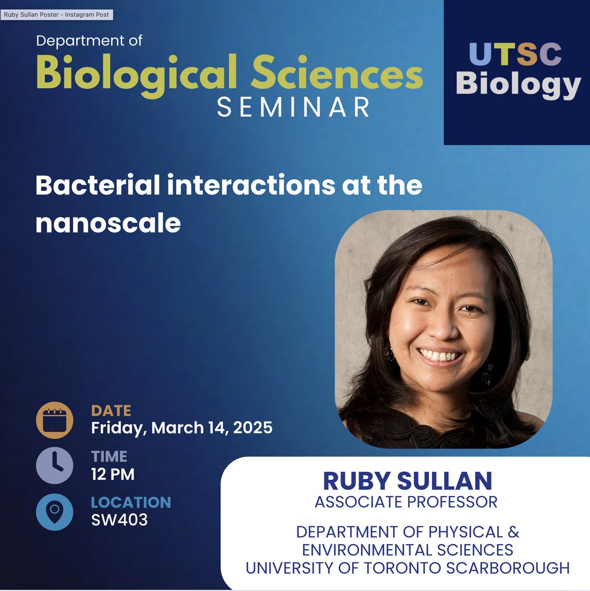 UTSC Biology (@utscbiology) on Twitter photo 