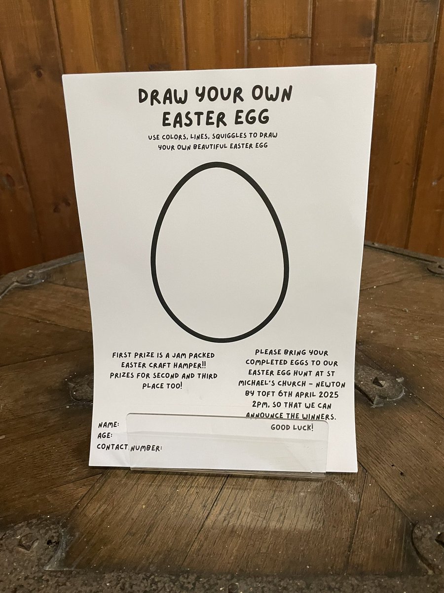 It’s competition time. 
Pictures are available inside the church. 
Good luck everyone!