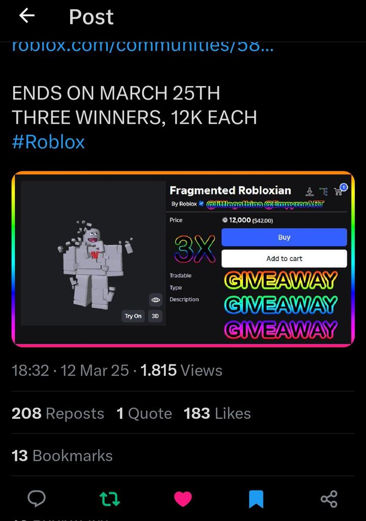 Zinger_Bringer's tweet photo. @empyror @littlegothina Watch me win and KEEP THE ROBUX cuz aint NOBODY buying that 😭 https://t.co/rcdkTtxu7M