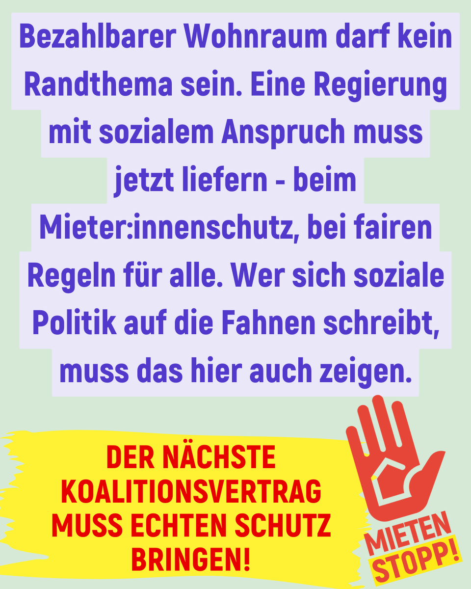 Die Sondierungsgespräche zwischen CDU/CSU und SPD sind abgeschlossen. Wohnungspolitisch ist das Ergebnis einmal mehr enttäuschend. 
Ab morgen sollen die Koalitionsverhandlungen beginnen - na, da sind wir mal gespannt... 
#neuebundesregierung <a href="/cducsubt/">CDU·CSU</a> <a href="/spdbt/">SPD-Fraktion im Bundestag</a> #koalition