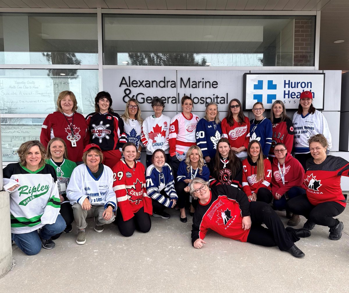 The staff at AMGH are proudly wearing their jerseys for Young Canada Week. Just like in hockey, where every position is crucial to achieving success, our hospital thrives on the collaboration of our team to deliver exceptional care and support to our patients.