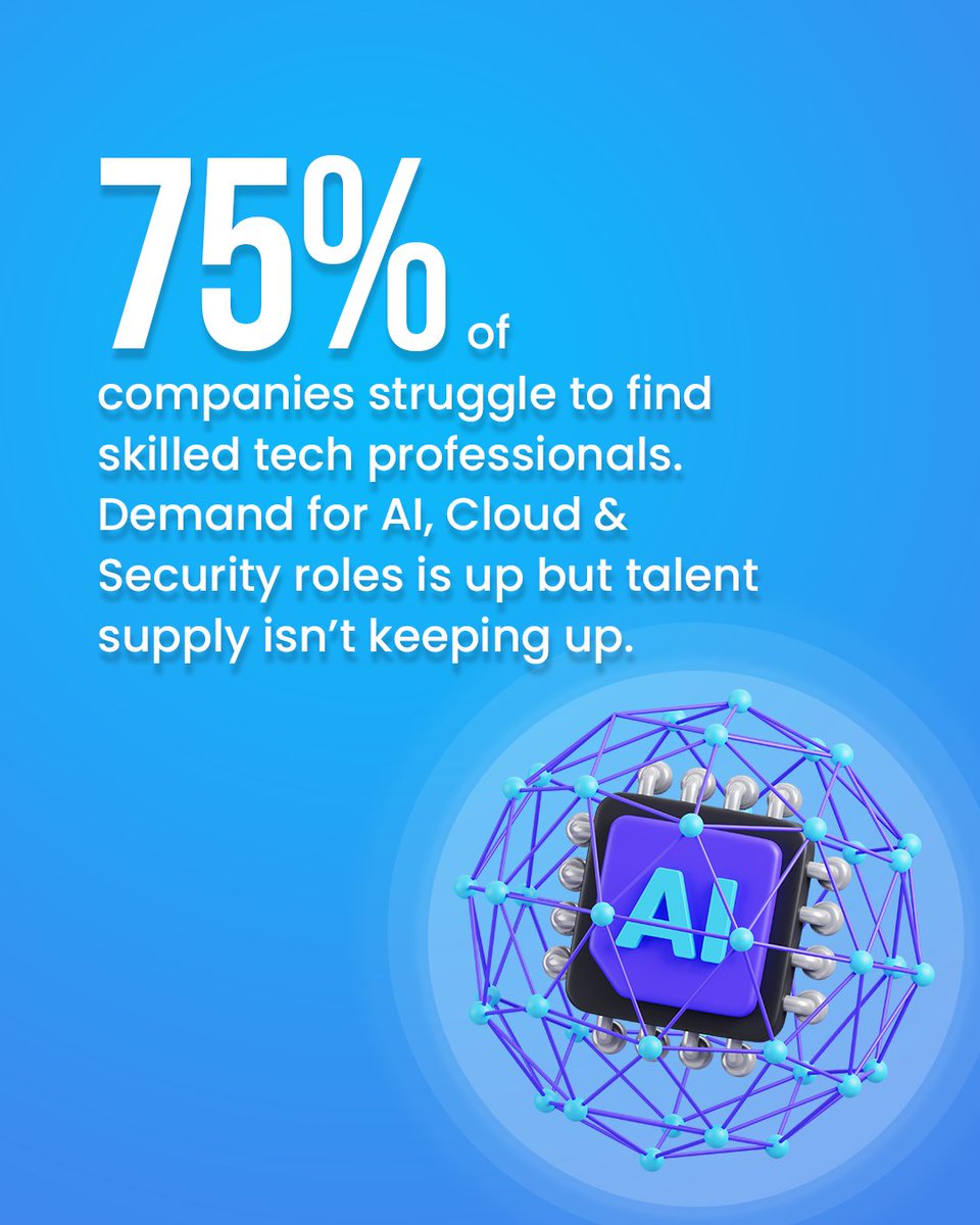 workforcestudio's tweet photo. "75% of companies can’t find skilled tech talent. Why?"
The right tech talent is out there. We help you find them FAST.
Hire smarter. Scale faster. 
Let’s talk.
https://t.co/do5Ik252gy

#TechHiring #AI #Cloud #Cybersecurity #WorkforceStudio https://t.co/9BCJ8XX9aL
