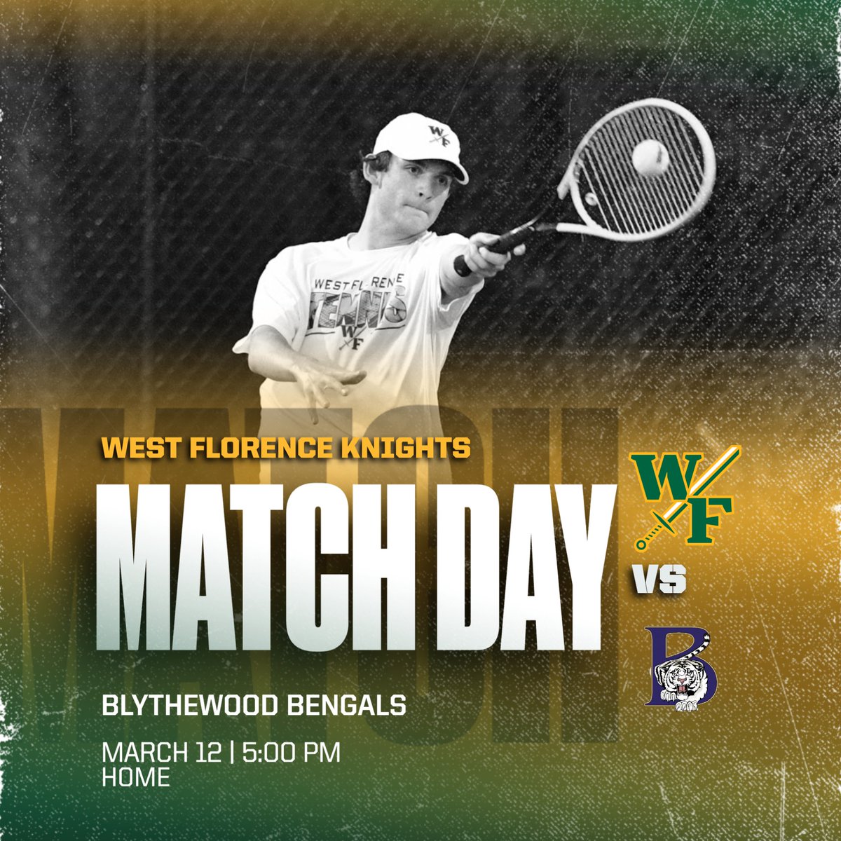 WestAthletics18's tweet photo. Wednesday, March 12th! 
Varsity Baseball @ Andrew Jackson, JV Baseball @ Lugoff-Elgin, Tennis hosts Blythewood, and Track travels to Wilson. Go Knights! https://t.co/vYHxy47cFV
