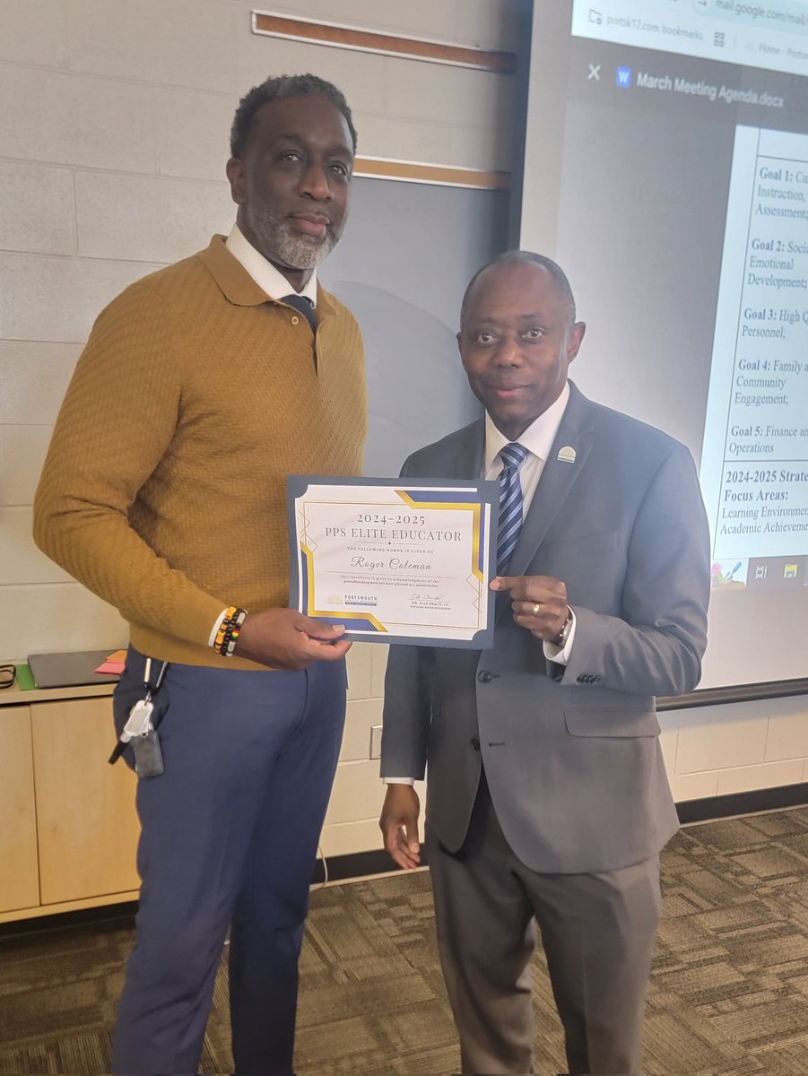 Congratulations to <a href="/CradockMS/">Cradock Middle School</a> Principal Roger Coleman for being this month's Elite Educator! Keep up all the great work leading the Admirals! #PPSShines