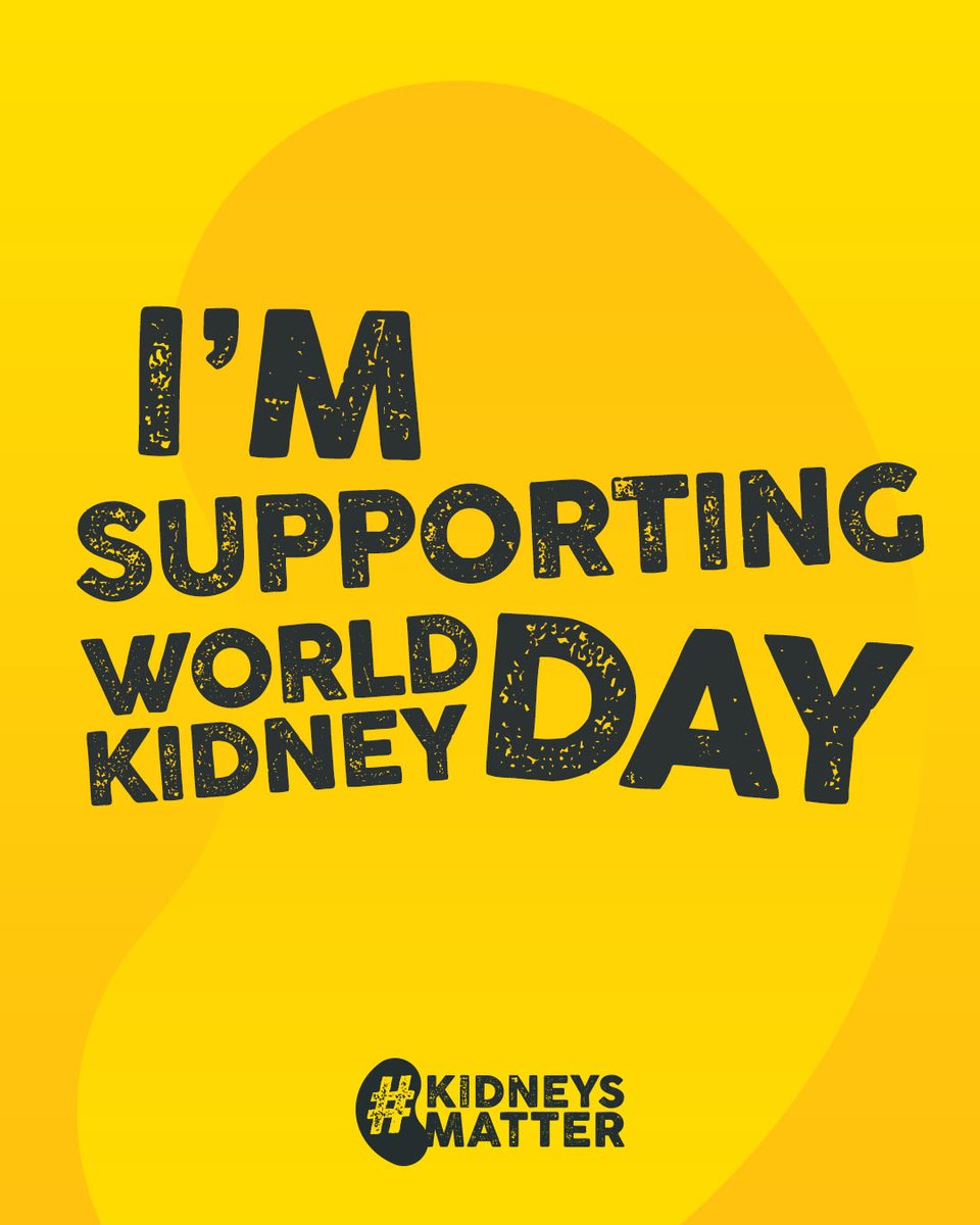 🟡💜It's World Kidney Day! 💜🟡

Today, we shine a light on the 7+ million people living with kidney disease, the incredible organ donors, families, and healthcare professionals who support them, and the countless others at risk but unaware.

👊Help raise awareness about the
