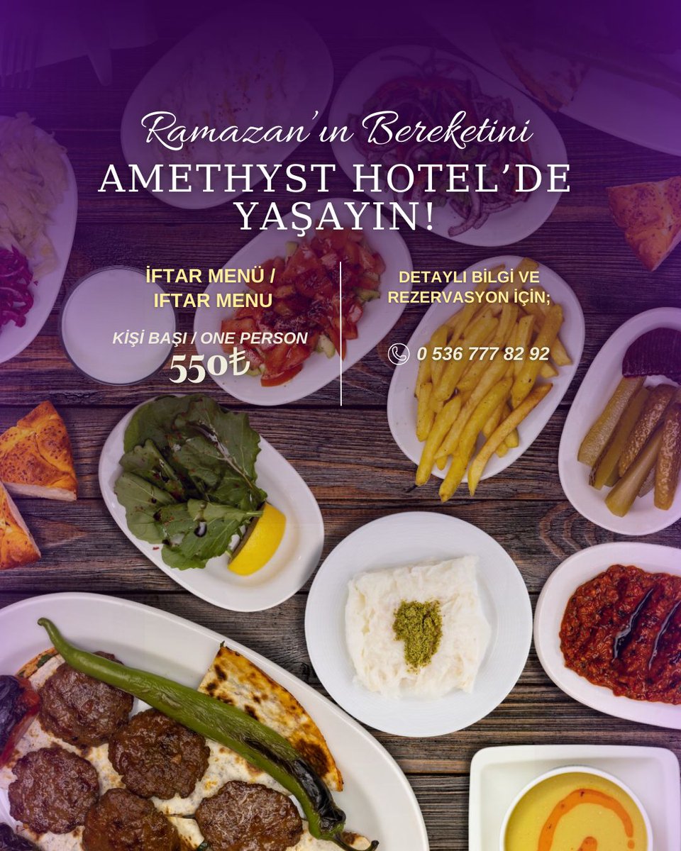 #iftar 
☎️ 0 212 638 60 70