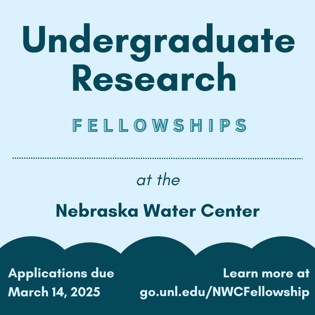 Tomorrow is the last day to apply for our Undergraduate Research Fellowships! Selected students will conduct research with water faculty in Summer 2025.  

To learn more and apply, visit go.unl.edu/NWCFellowship 💧