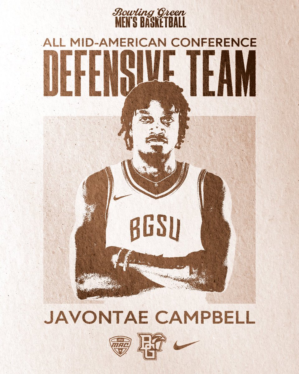 BGSUMBB's tweet image. 𝙅𝙖𝙫𝙤𝙣𝙩𝙖𝙚 𝘾𝙖𝙢𝙥𝙗𝙚𝙡𝙡
𝘼𝙡𝙡-𝙈𝘼𝘾 𝙏𝙝𝙞𝙧𝙙 𝙏𝙚𝙖𝙢
𝙈𝘼𝘾 𝘼𝙡𝙡-𝘿𝙚𝙛𝙚𝙣𝙨𝙞𝙫𝙚 𝙏𝙚𝙖𝙢

🏀86 Steals (2.77 per game), 4th in the Nation
🏀Only MAC player inside nation's Top 40 for a defensive stat
🏀One of three MAC players with a triple-double