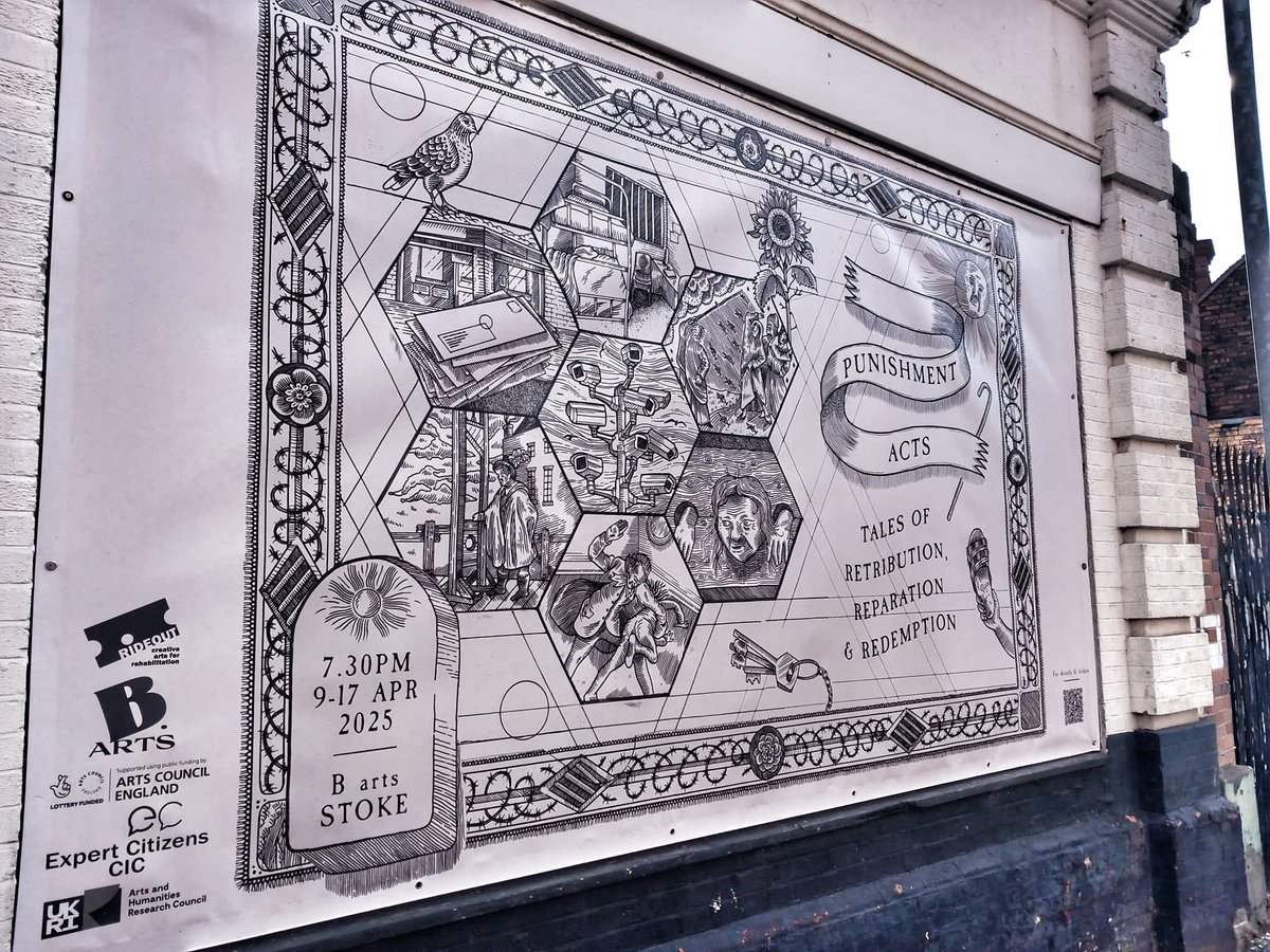 Great to see the big poster go up. Artwork by the brilliant Alex Norcop. Link for show details etc ticketsource.co.uk/whats-on/staff…