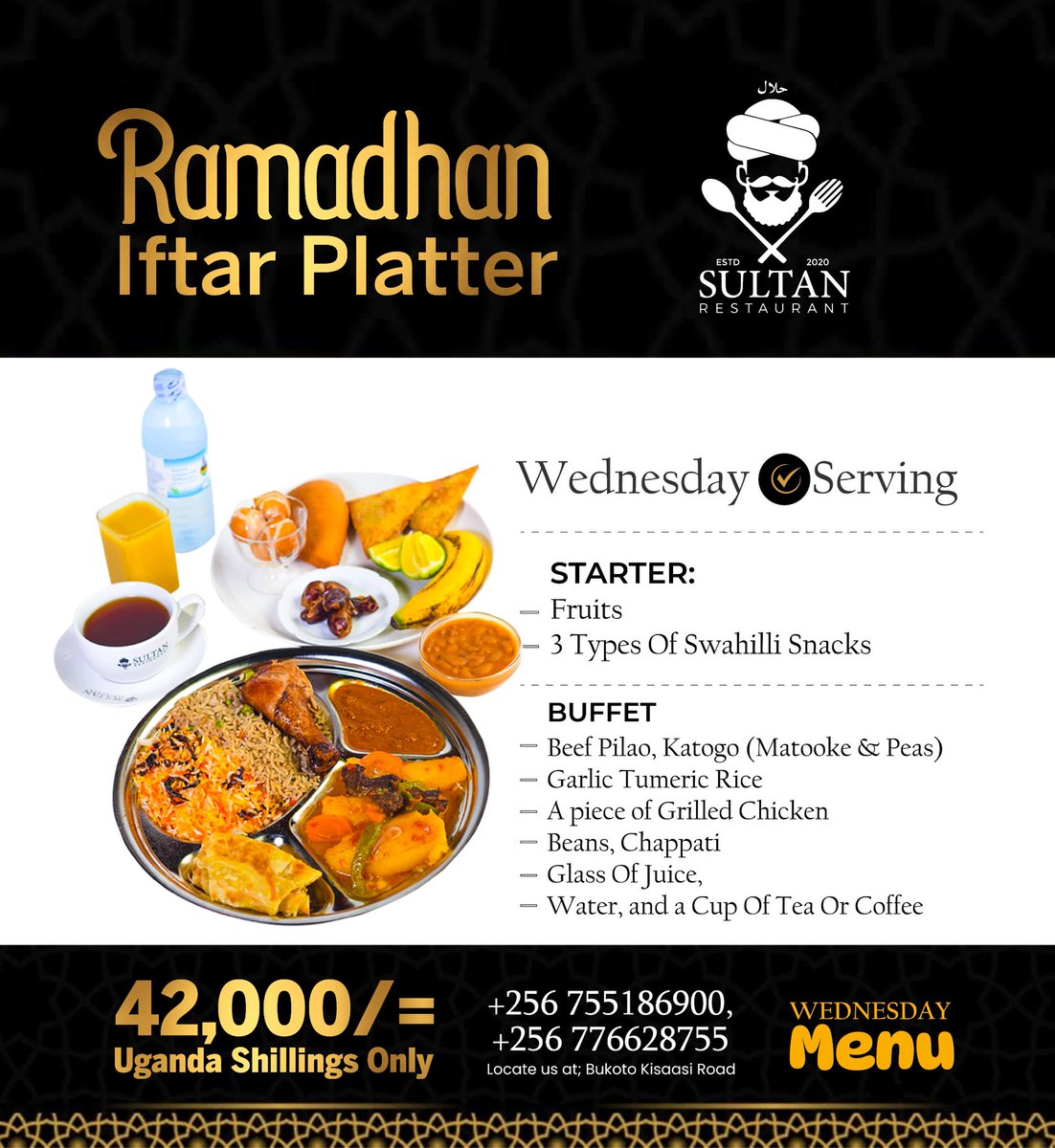 SultanRestaur2's tweet image. WE HAVE A DIFFERENT MENU EVERYDAY..
COME DINE WITH US
📲 0755 186 900 
📍Bukoto,Kisasi Rd