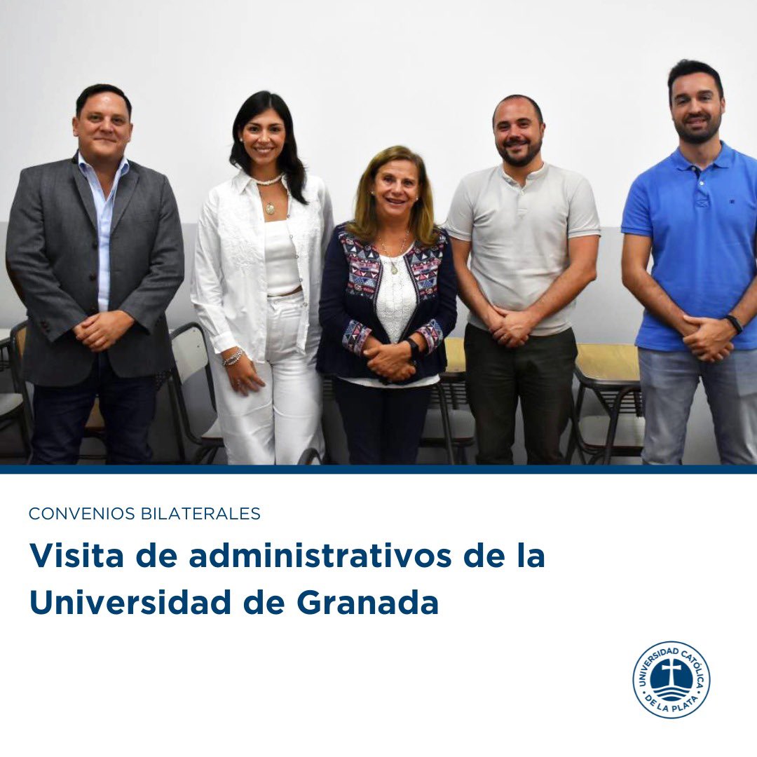 Visita de Administrativos de la Universidad de Granada a la UCALP 🇪🇸

La UCALP recibió la visita de los administrativos Carlos Corral Contreras y Julio Rosúa Ortiz, de la Universidad de Granada, en el marco de una experiencia de capacitación en gestión.