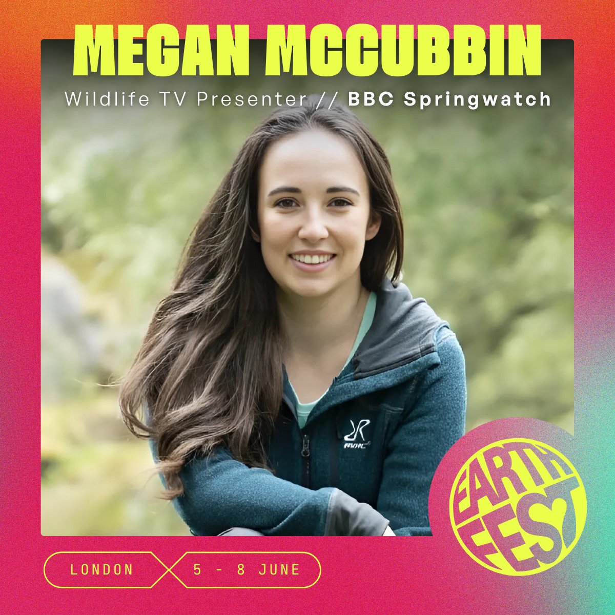 Megan McCubbin—wildlife presenter, scientist, and passionate advocate for biodiversity is a speaker at Earthfest 2025! 🌍✨

📅 Don't miss out on Earthfest 2025 on 5-8 June!
🔗 Get your Earthfest tickets now: l8r.it/Gxu7

#ClimateAction #Conservation #Sustainability