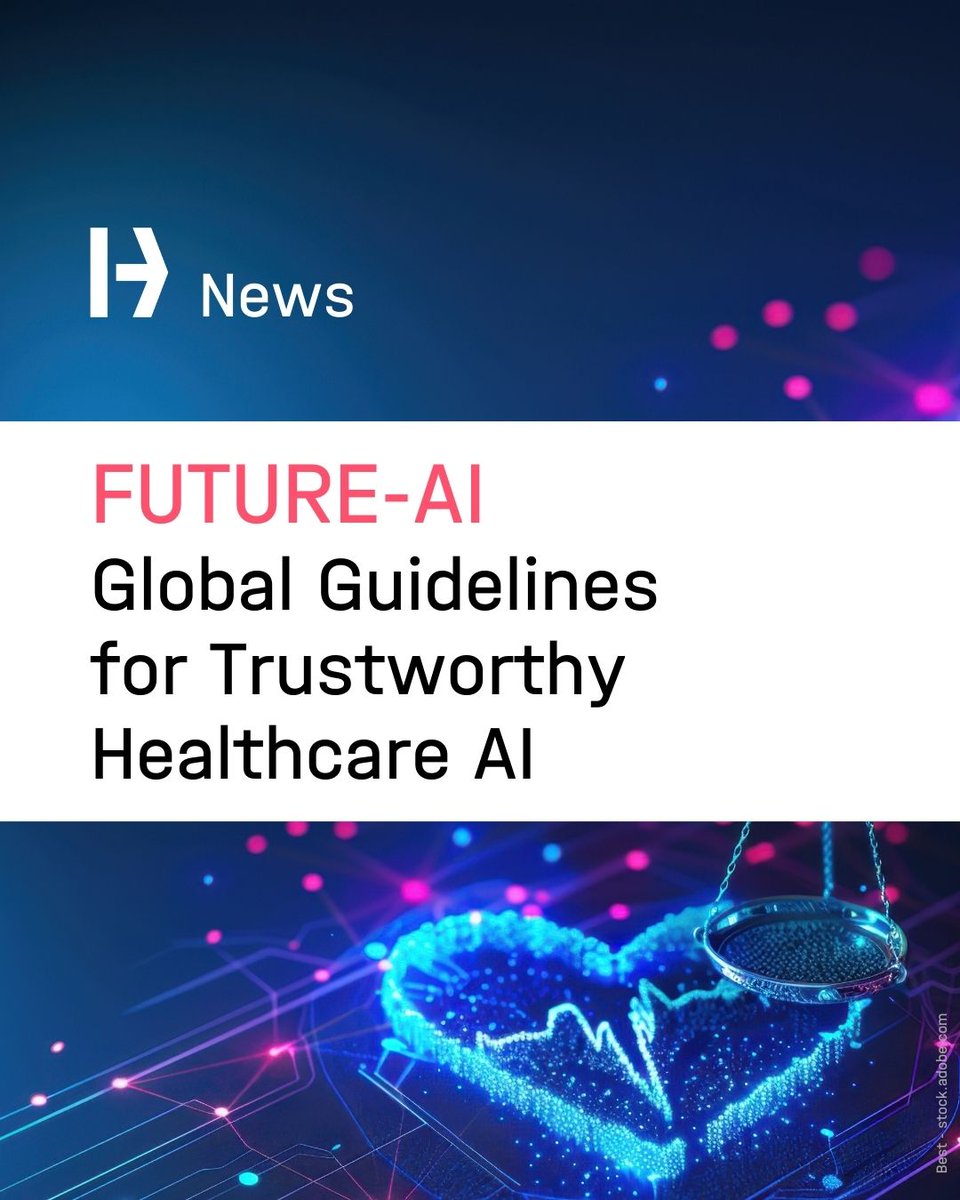 FUTURE-AI: International Experts Define Guidelines for Trustworthy Healthcare AI 📝

👉Learn more in our news:
t1p.de/2rgfh

👉Check out the #interview with Prof. Julia Schnabel &amp; Dr. Georgios Kaissis (both #HelmholtzMunich)
🔗t1p.de/e9g6a

🌍A global team