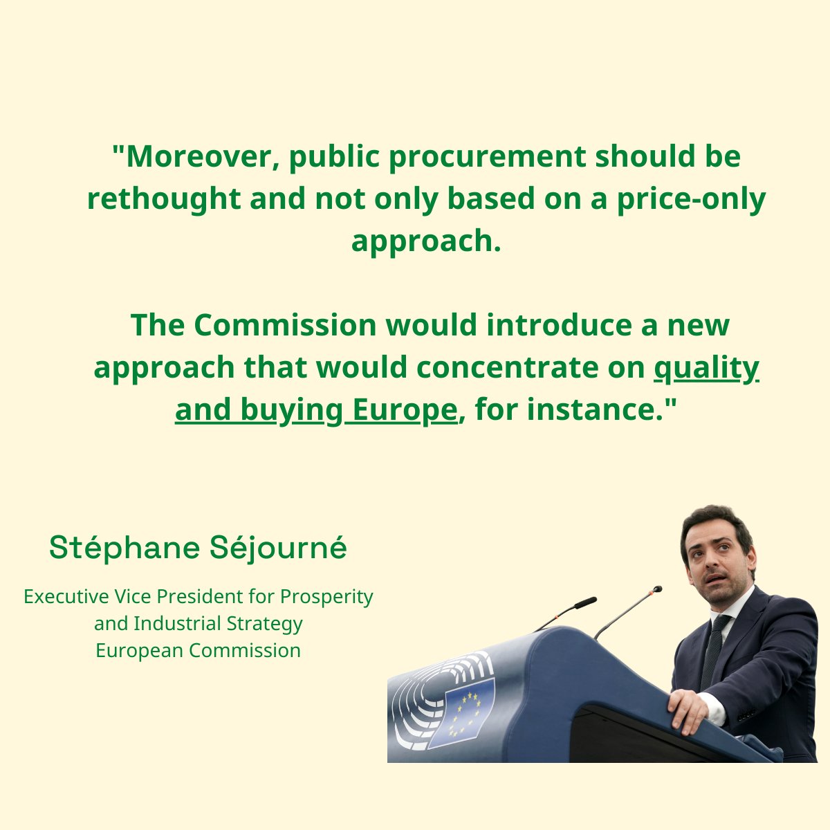 UNIFE The RAIL IND. (@unife) on Twitter photo We agree, <a href="/steph_sejourne/">Stéphane Séjourné</a>!👍 🇪🇺
🚄 <a href="/UNIFE/">UNIFE The RAIL IND.</a> welcomes the comments of the Executive Vice President for Prosperity and Industrial Strategy yesterday in the <a href="/Europarl_EN/">European Parliament</a>, who underlined the importance of buying quality and assessing the European value of a product.
🌍 As part of We agree, <a href="/steph_sejourne/">Stéphane Séjourné</a>!👍 🇪🇺
🚄 <a href="/UNIFE/">UNIFE The RAIL IND.</a> welcomes the comments of the Executive Vice President for Prosperity and Industrial Strategy yesterday in the <a href="/Europarl_EN/">European Parliament</a>, who underlined the importance of buying quality and assessing the European value of a product.
🌍 As part of