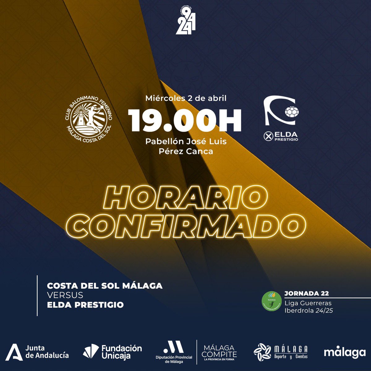 BMMalagaCosta's tweet image. 🚨 ¡HORARIO CONFIRMADO! 🚨

@IberdrolaDHF 

#30AñosContigo

⚫️⚪️ #SomosPanteras