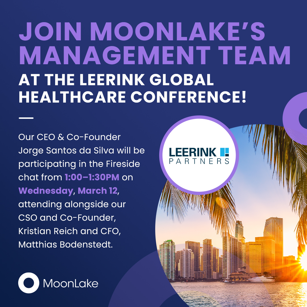 For #Media #Investors
#MoonLake is attending the #LeerinkGlobalHealthcare Conference!
📅March 9–12 2025

📍Miami, Florida
📢Join our CEO &amp; Co-Founder, Jorge Santos da Silva, at the Fireside Chat from 1:00–1:30PM on Wednesday, March 12.

#MLTX #HS #Nanobody® #2025 #PsA #IL17F