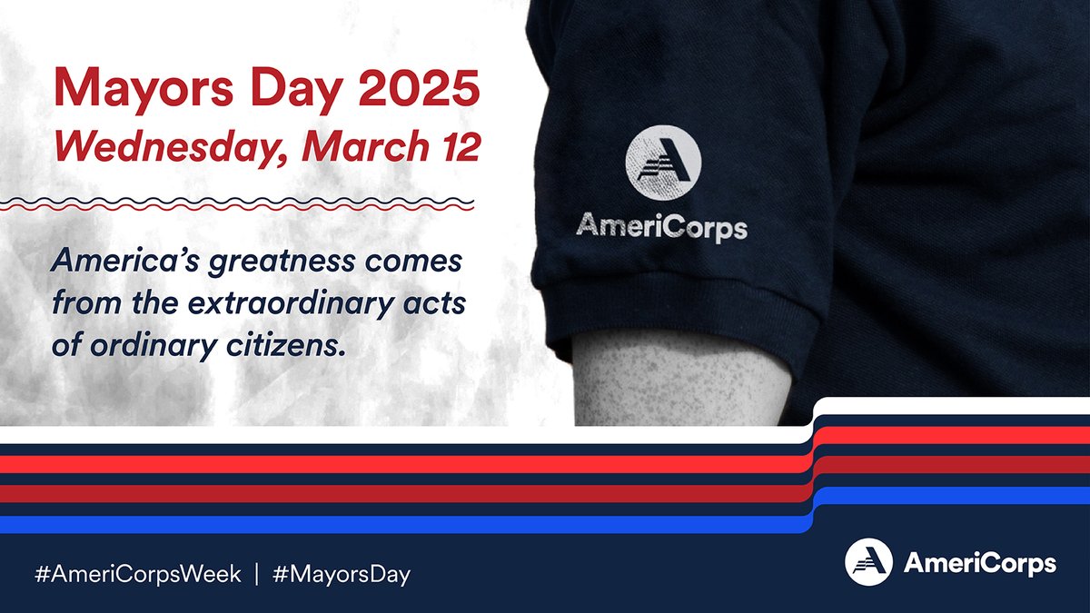 AmeriCorps VISTA (@americorpsvista) on Twitter photo 🚨 #MayorsDay 🚨 Wed., March 12
In honor of #AmeriCorpsWeek, our nation's leaders and mayors recognize the members and <a href="/AmeriCorpsSr/">AmeriCorps Seniors</a> volunteers who provide on-the-ground support to essential community programs.
Celebrate the extraordinary ways #AmeriCorpsWorks for America! 🚨 #MayorsDay 🚨 Wed., March 12
In honor of #AmeriCorpsWeek, our nation's leaders and mayors recognize the members and <a href="/AmeriCorpsSr/">AmeriCorps Seniors</a> volunteers who provide on-the-ground support to essential community programs.
Celebrate the extraordinary ways #AmeriCorpsWorks for America!