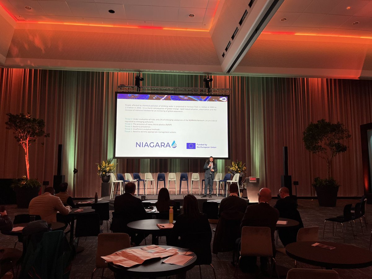Water Europe (@h20eu) on Twitter photo 🌟 We give the floor up to the last 2 projects presenting their outstanding work in the drinking water treatments (<a href="/NIAGARA_EU/">NIAGARA Project</a> ) and enabling an ecosystems of #digitaltwins for the ocean (<a href="/iliad_project/">ILIAD Project</a> )
#wpe2025 #aquatech 🌟 We give the floor up to the last 2 projects presenting their outstanding work in the drinking water treatments (<a href="/NIAGARA_EU/">NIAGARA Project</a> ) and enabling an ecosystems of #digitaltwins for the ocean (<a href="/iliad_project/">ILIAD Project</a> )
#wpe2025 #aquatech