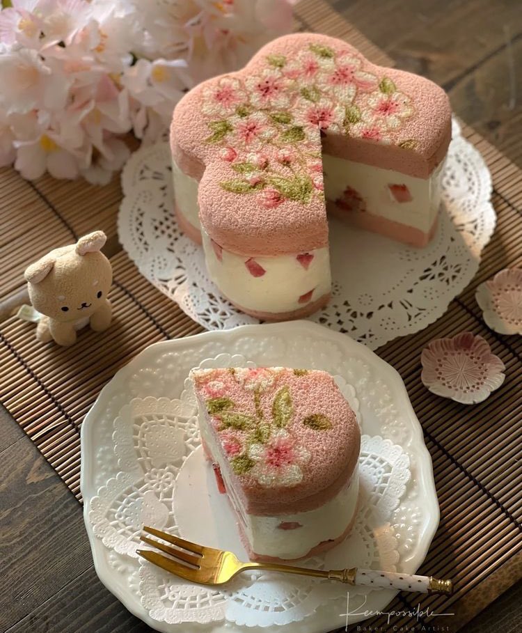 cherry blossom cake